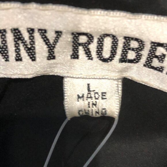 Danny Roberts Womеns Down Puffer Coat Black Faux Fur Trim Size L New - Picture 8 of 8